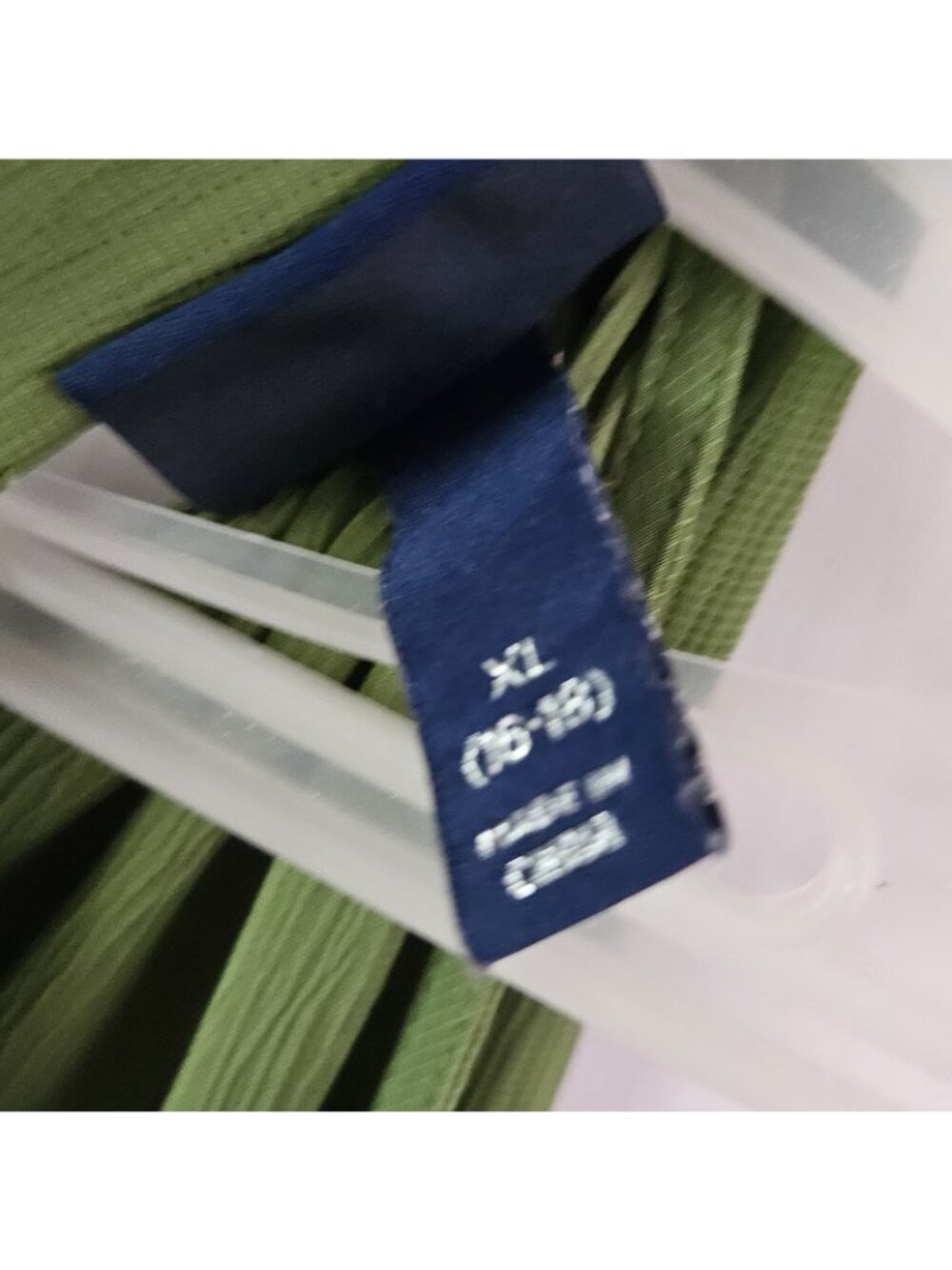 Scoop Olive Green Tiered Midi Dress Boho Flowy Tie Back Sleeveless Plus Size 16 - Picture 4 of 5